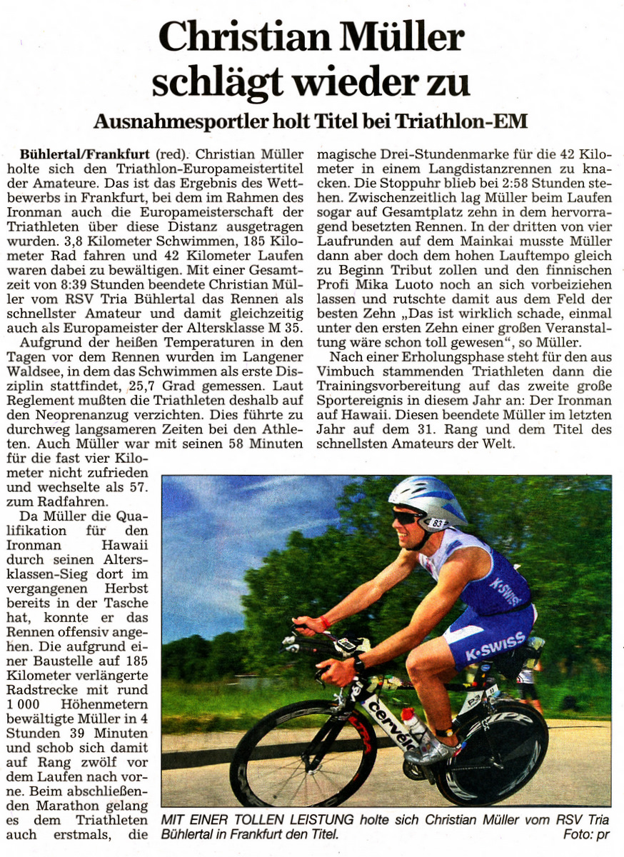 Christian Müller schlägt wieder zu